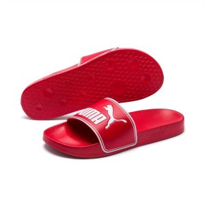 Puma Leadcat Slides Sandalen Damen Rot Weiß | ZOAGVKB-07