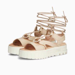 Puma Mayze Laces Sandalen Damen Weiß | WJUQABP-36