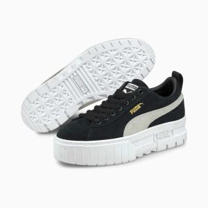 Puma Mayze Sneakers Damen Schwarz Weiß | KMLICJF-69