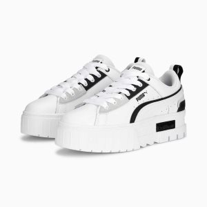 Puma Mayze Ut Sneakers Damen Weiß Schwarz | VDSELPX-87