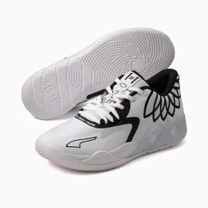 Puma Mb.01 Lo Basketballschuhe Damen Weiß Schwarz | TOSKMVH-42