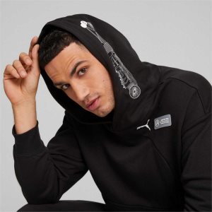 Puma Mercedes-amg Petronas Motorsport Statement Hoodie Sweatshirts Herren Schwarz | MANKHGQ-95