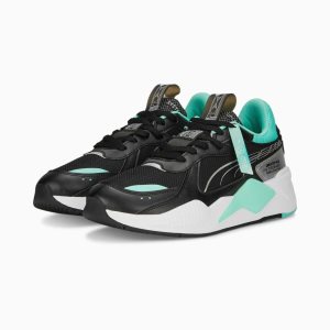 Puma Mercedes-amg Petronas Rs-x Mokassins Damen Schwarz Mintfarben | UCVIOKJ-84