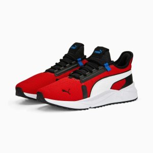 Puma Pacer Future Street Knit Sneakers Damen Rot Weiß Schwarz | MDXHYWU-53