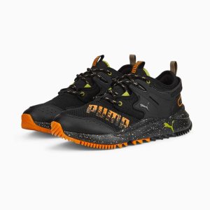 Puma Pacer Future Trail Sneakers Damen Schwarz Schwarz Orange Dunkelrot | BYPMNFR-97