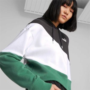 Puma Power Cat Hoodie Sweatshirts Damen Schwarz | PGOJSRI-40