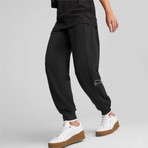 Puma Power Colourblock Hose Damen Schwarz | NLIYGRM-45