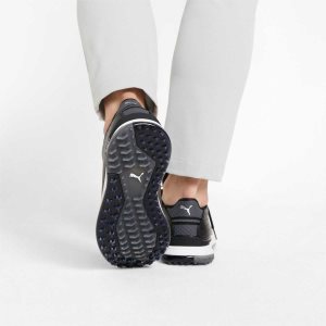 Puma Proadapt Alphacat Leder Golfschuhe Herren Schwarz Silber | XLOFUSD-54