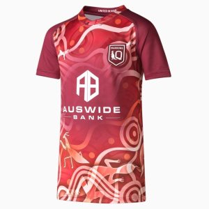 Puma Queensland Maroons Replica Indigenous Sport Jersey Damen Bordeaux | CTXSGJE-92