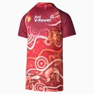 Puma Queensland Maroons Replica Indigenous Sport Jersey Herren Bordeaux | SYZCWJE-71