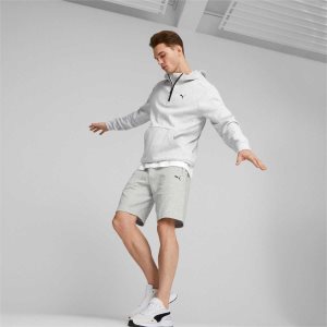 Puma Rad/Cal Half-zip Hoodie Sweatshirts Herren Hellgrau | RJTPLOE-51