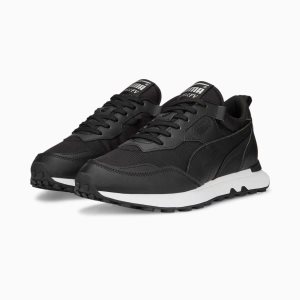 Puma Rider Fv Lth Sneakers Damen Schwarz Weiß | CHPIUYO-48
