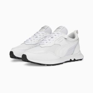 Puma Rider Fv Lth Sneakers Damen Weiß Schwarz | EHAOPJQ-41