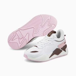 Puma Rs-x Preppy Sneakers Damen Weiß Weiß Rosa | KBOSCTE-51