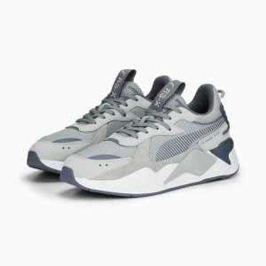 Puma Rs-x Suede Sneakers Damen Grau Weiß | XOUYLTZ-31