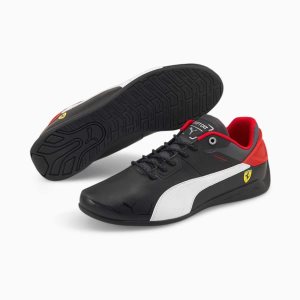Puma Scuderia Ferrari Drift Cat Delta Motorsport Shoes Sneakers Damen Schwarz Weiß | GWDEPAO-31