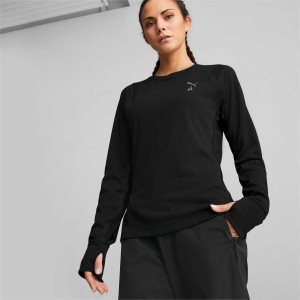 Puma Seasons Raincell Long Sleeve Trail Lauf Top Sweatshirts Damen Schwarz | NLRHMPF-67
