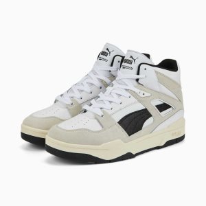 Puma Slipstream Hi Heritage Sneakers Damen Weiß Schwarz | MWJBLAE-47
