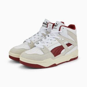 Puma Slipstream Hi Heritage Sneakers Damen Weiß Rot | QGXREVT-10