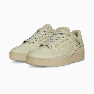 Puma Slipstream Leder Sneakers Damen Grau Grau | CQHLJXV-06