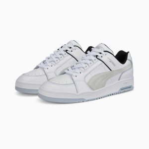 Puma Slipstream Lo Retro Sum Sneakers Damen Weiß Platin Grau | FQDYJUA-35