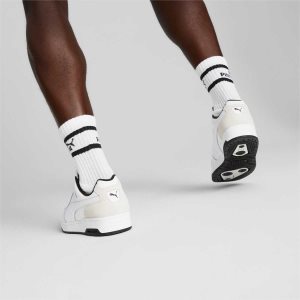 Puma Slipstream Lo Retro Trainers Sneakers Damen Weiß Grau | PXZGSKI-47