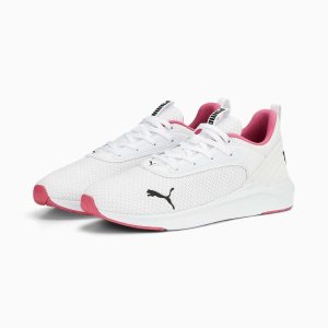 Puma Soft Ride Flair Laufschuhe Damen Weiß Schwarz Rosa | SKUXAWN-07