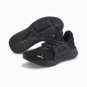 Puma Softride Enzo Evo Metallic Laufschuhe Damen Schwarz | BGUAQCH-69