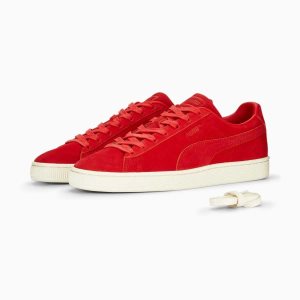 Puma Suede Classic 75y Sneakers Damen Rot Rot Schwarz | HYJWUPR-21