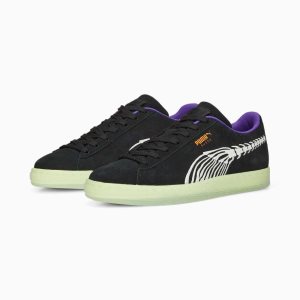Puma Suede Haunted Sneakers Damen Schwarz | FWJSMIA-49