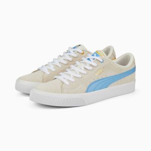 Puma Suede Skate Nitro Argentina Sneakers Damen Hellblau Gelb | PNEUOTW-04