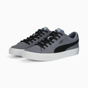 Puma Suede Skate Nitro Sneakers Herren Grau Schwarz Weiß | XIWJBCF-40