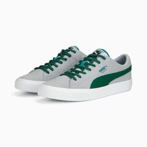 Puma Suede Skate Nitro Sneakers Herren Platin Grau Weiß | ALOYRHB-59