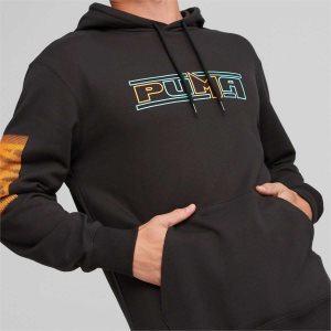Puma Swxp Graphic Hoodie Sweatshirts Herren Schwarz | KVJFNGB-32