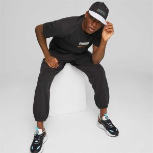 Puma Swxp Relaxed Flache Brim Kappen Herren Schwarz | PLGXKMO-19