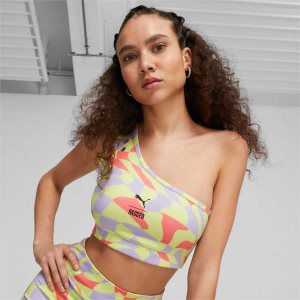 Puma The Ragged Priest Printed Crop Top Sport Bh Damen Mehrfarbig | DCLETZV-43