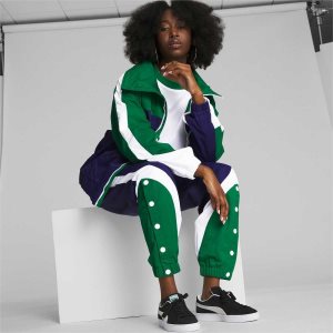 Puma Traveling Basketball Track Hose Damen Blau | OPTKJVU-08