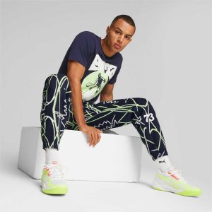 Puma Trc Blaze Court Glow Stick Basketballschuhe Herren Weiß Hellgrün | JOIAMLZ-84