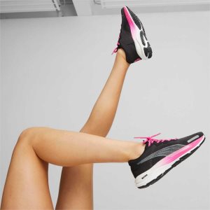 Puma Velocity Nitro 2 Fade Laufschuhe Damen Schwarz Silber | LJHAKTV-19