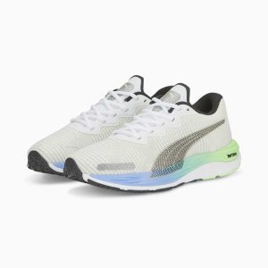 Puma Velocity Nitro 2 Fade Laufschuhe Damen Weiß Schwarz Lila | PIVGMKA-20