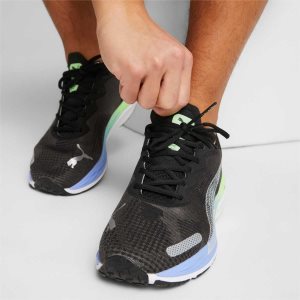 Puma Velocity Nitro 2 Fade Laufschuhe Herren Schwarz Lila Silber | VKFDLOI-15