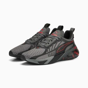 Puma X-cell Action Soft Focus Laufschuhe Damen Dunkelgrau Schwarz Rot | QMYXETJ-70